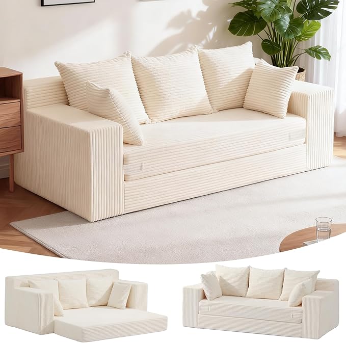 Seater Boneless Couch Sofa Bed