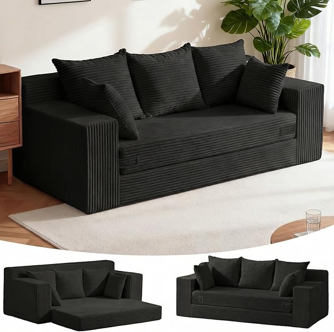 Seater Boneless Couch Sofa Bed