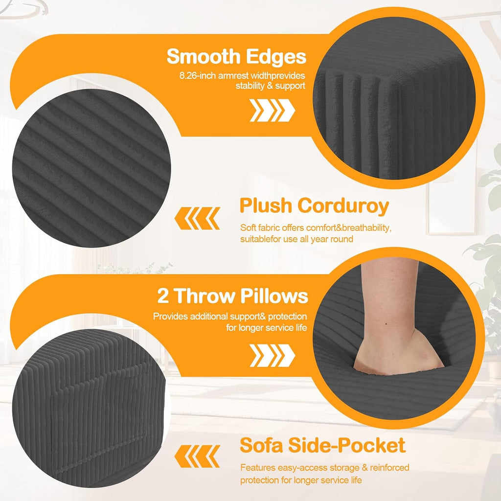 Seater Boneless Couch Sofa Bed